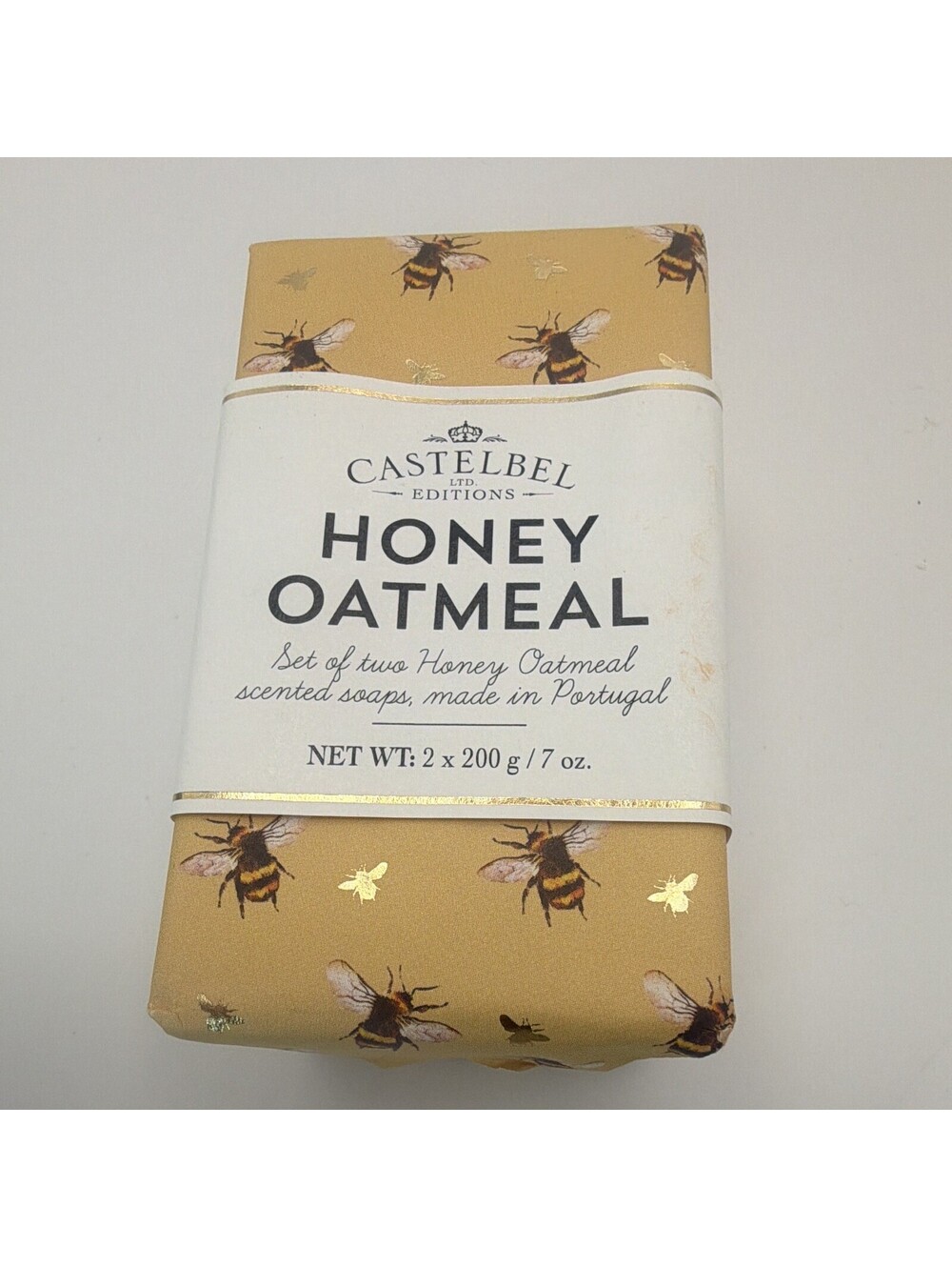 Castelbel Editions Honey Oatmeal Scented Soap Bars 2 x 200g (7oz)